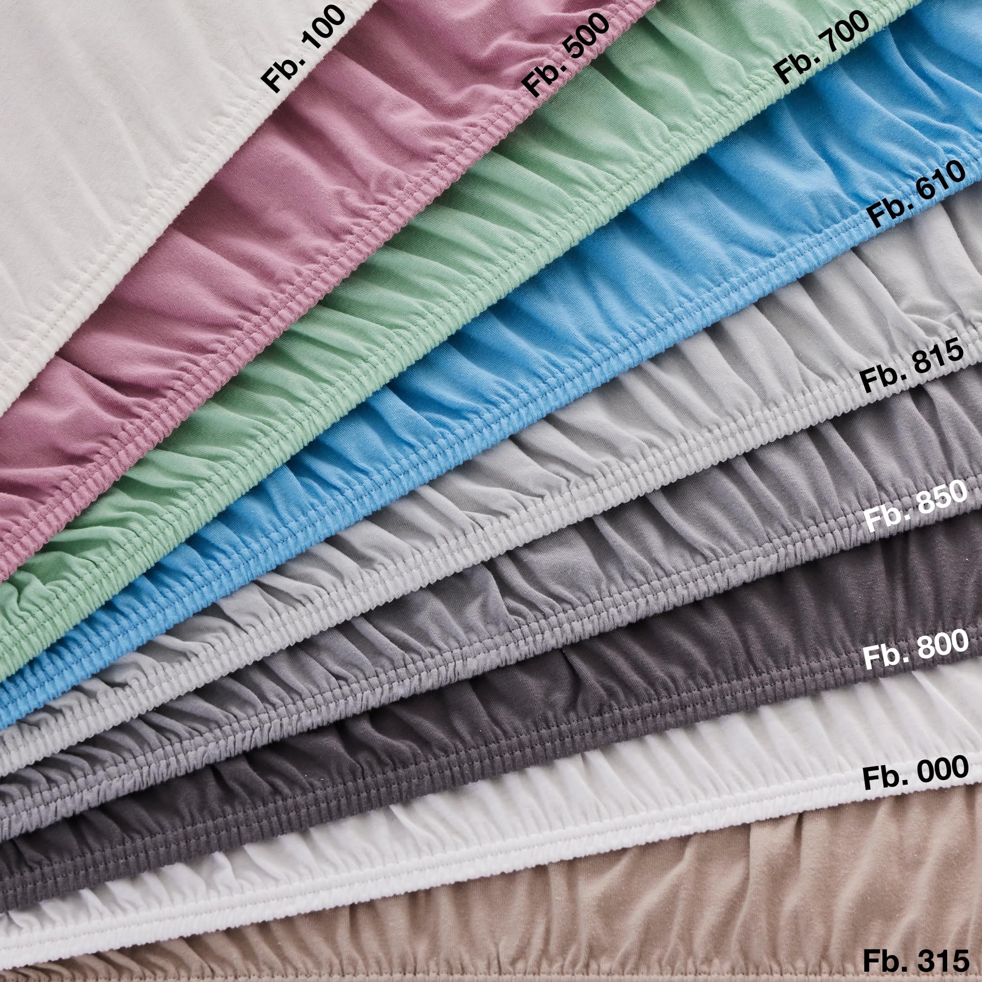 s.Oliver Spannbettlaken 90x200-100x200 cm- 100% Baumwolle, Matratzenhöhe bis 25 cm, besonders weich & angenehm, Spannbetttuch hellgrau 5