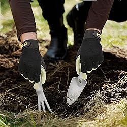 HANDLANDY Leather Work Gloves for Men