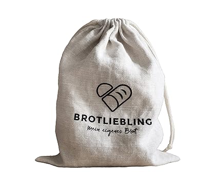 Brotliebling Brotbeutel 100 % Leinen ca. 35 x 42 cm mit Kordelzug