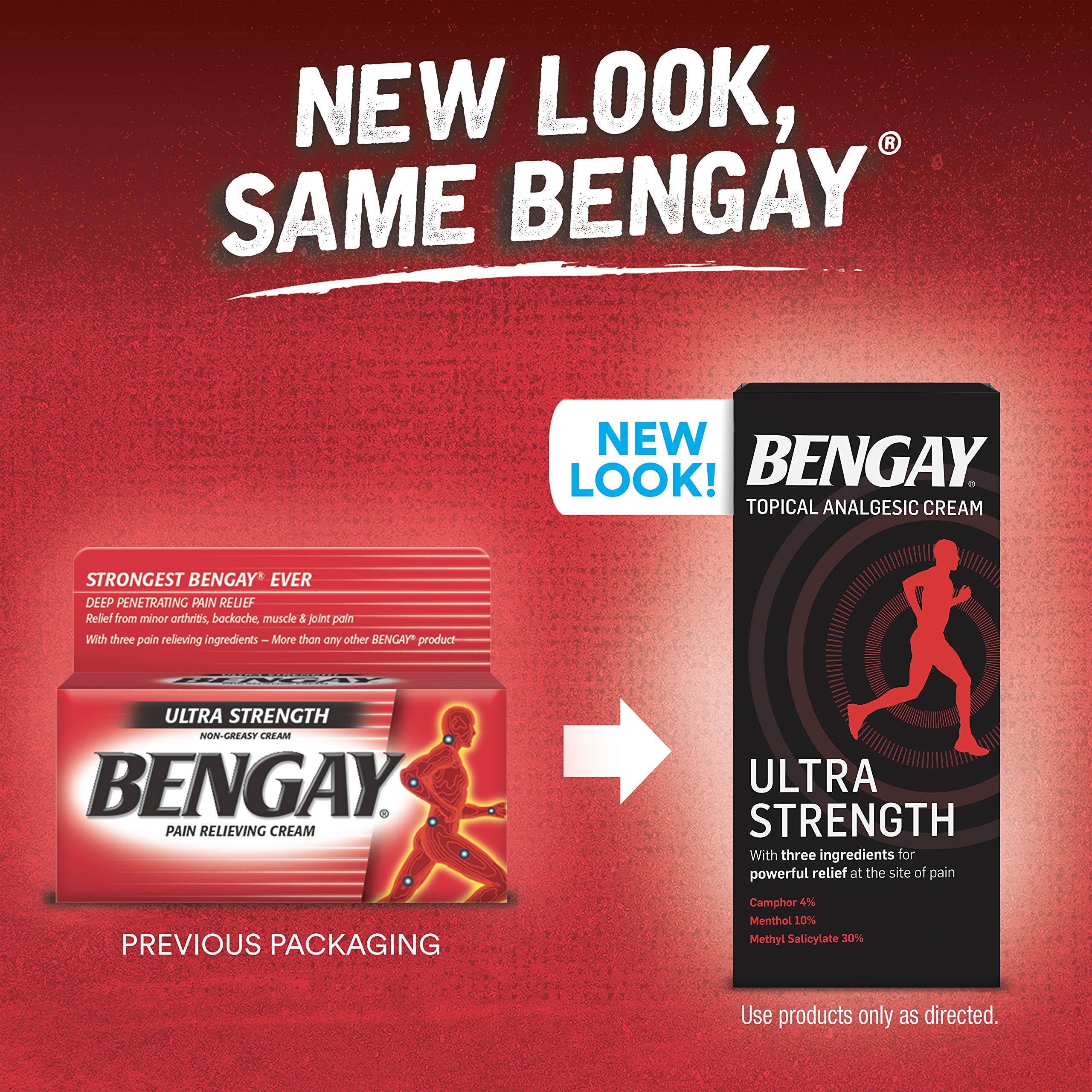 Ultra Strength Bengay Pain Relief Cream, Topical Analgesic for