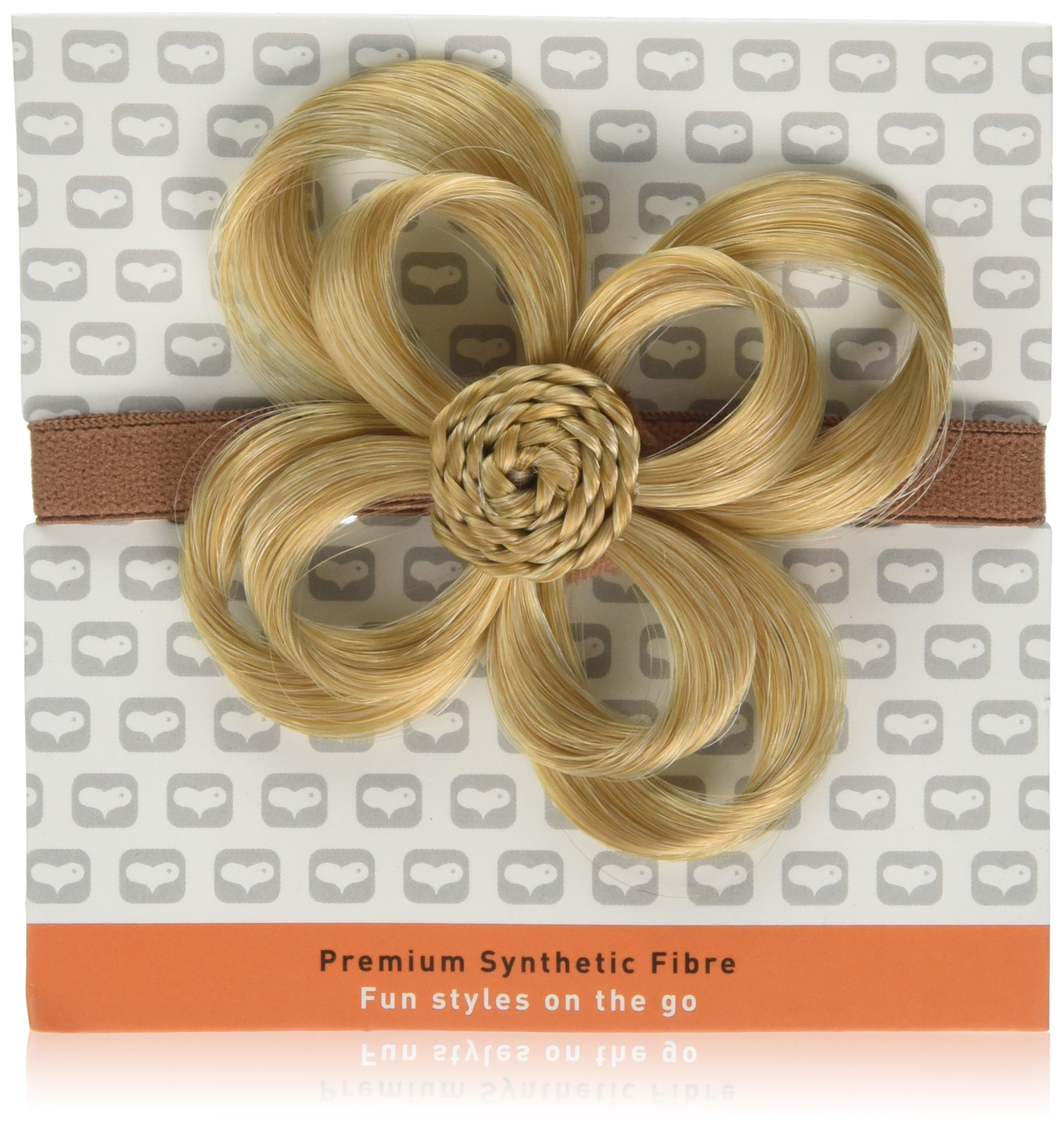 Love Hair Extensions Flower Hair Accessory On Elasticated Band, Colour M2427 Sunlight Blonde/Rich Blonde