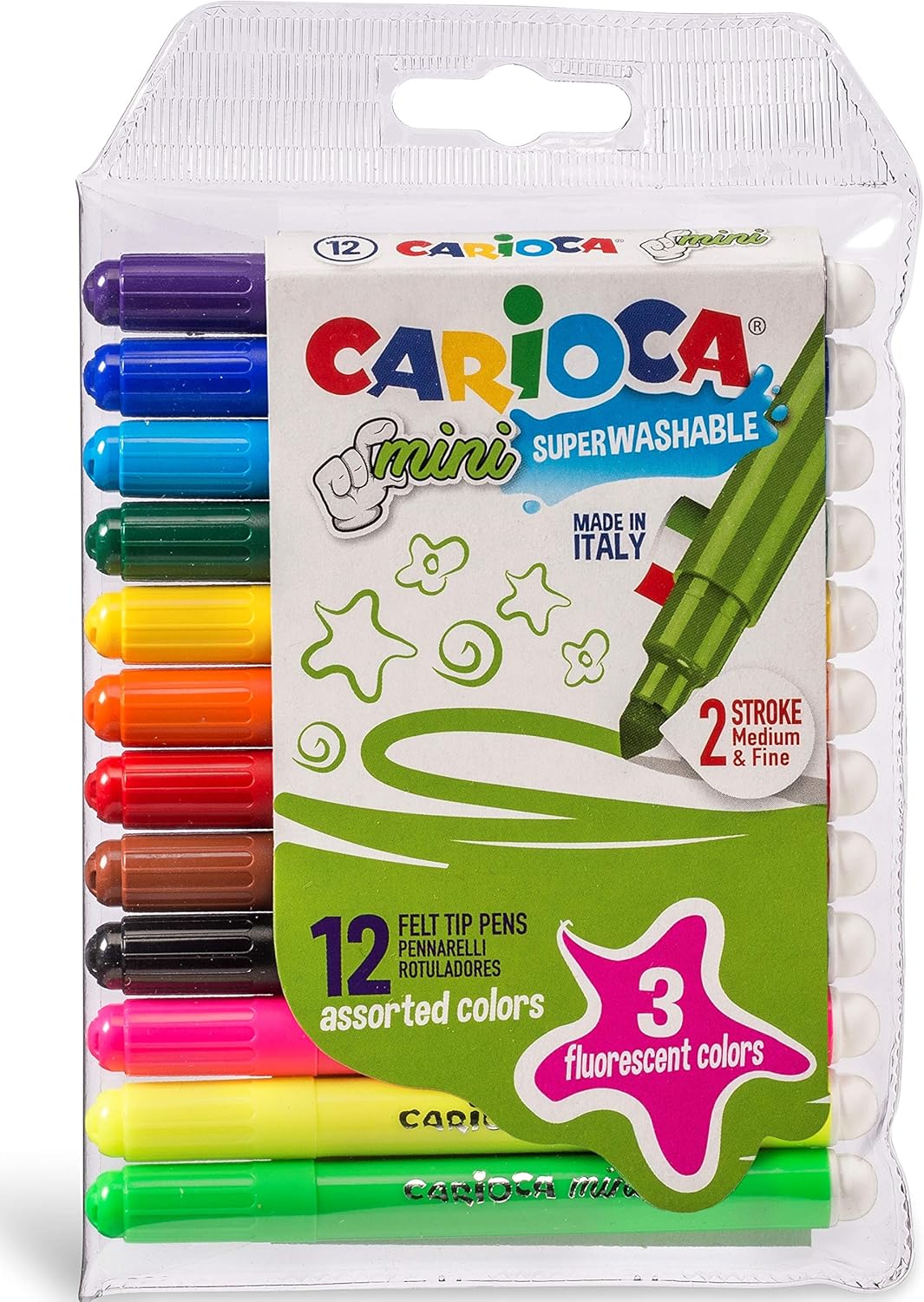 Carioca Mini Markers, Multi-Colour (42605) - BigaMart