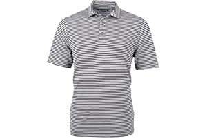 Cutter & Buck Short Sleeve Virtue Eco Pique Stripe Recycled Mens Big and Tall Polo