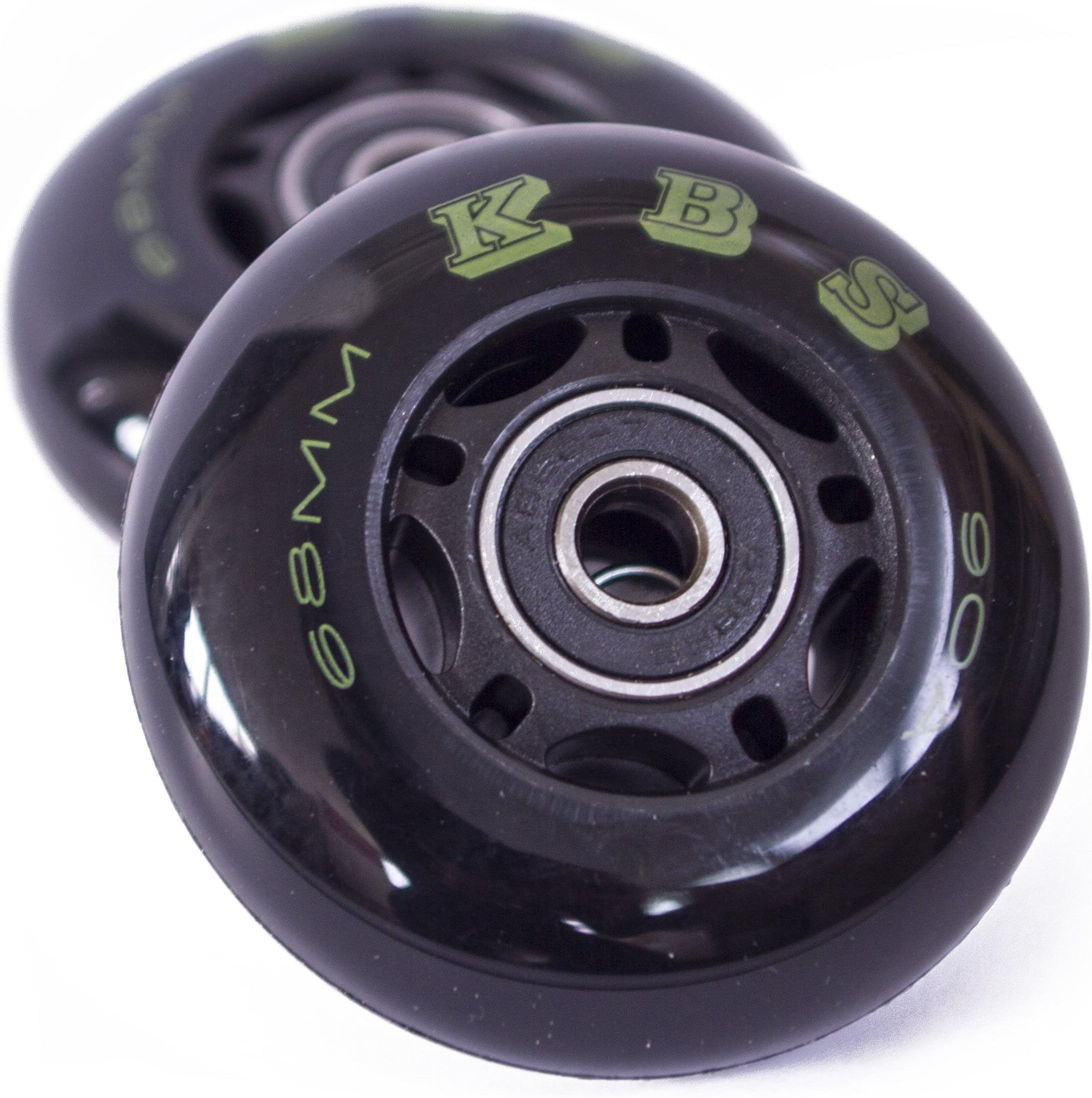 Ripstik Wheels by KBS - Razor Ripsurf Performance Caster Board Replacement 68mm 76mm 80mm 90a with ABEC 7 Speed Bearings 2 Pack Set of Two Ripstick Luggage Scooter Inline