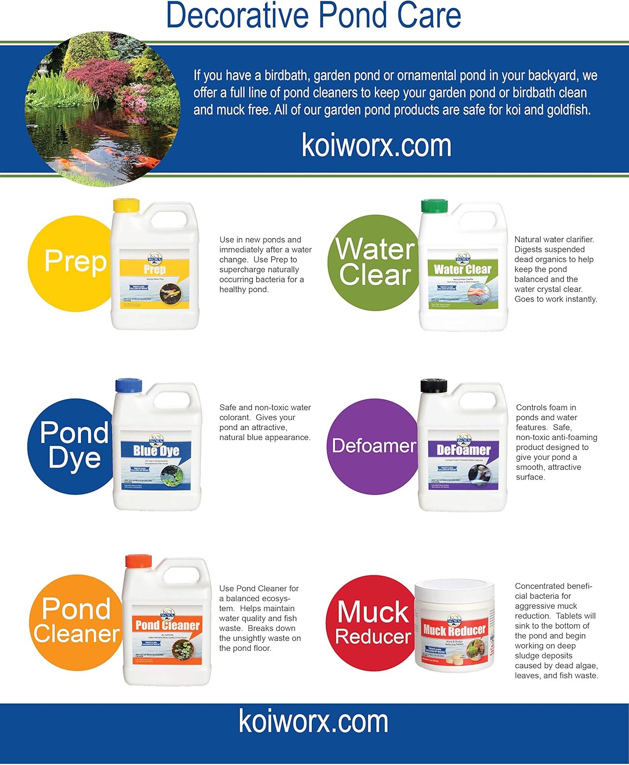 KoiWorx Muck Reducer, 145 Tablets, Dry Beneficial Bacteria, Reduces Muck, Sludge, Organic Build up, 100% Natural Bacteria, Safe for koi : Garden & Outdoor