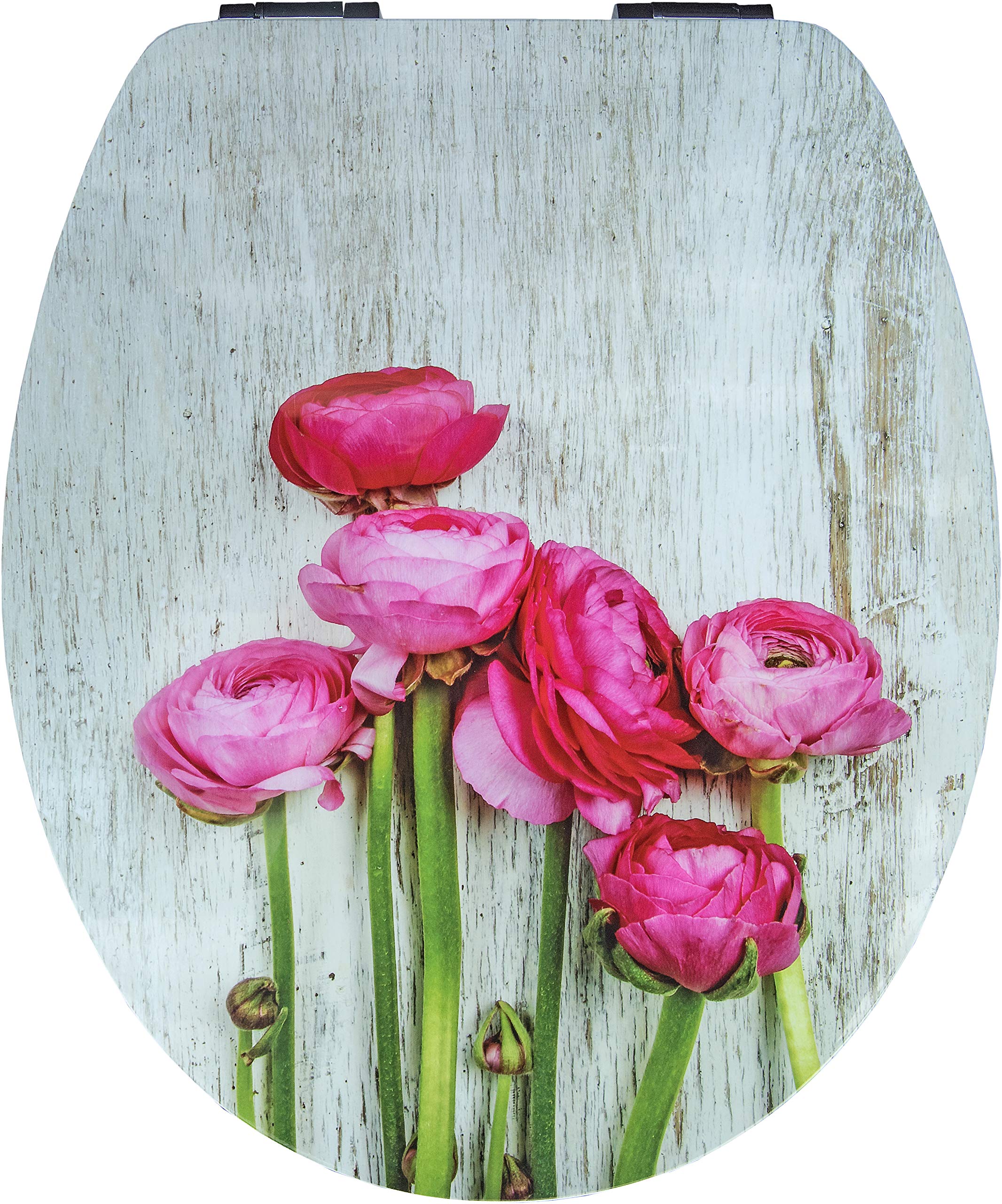 Cornat Toilet seat, Floral Greeting (MDF), Soft Close, Quick-Release, 1 piece, KSDSC351