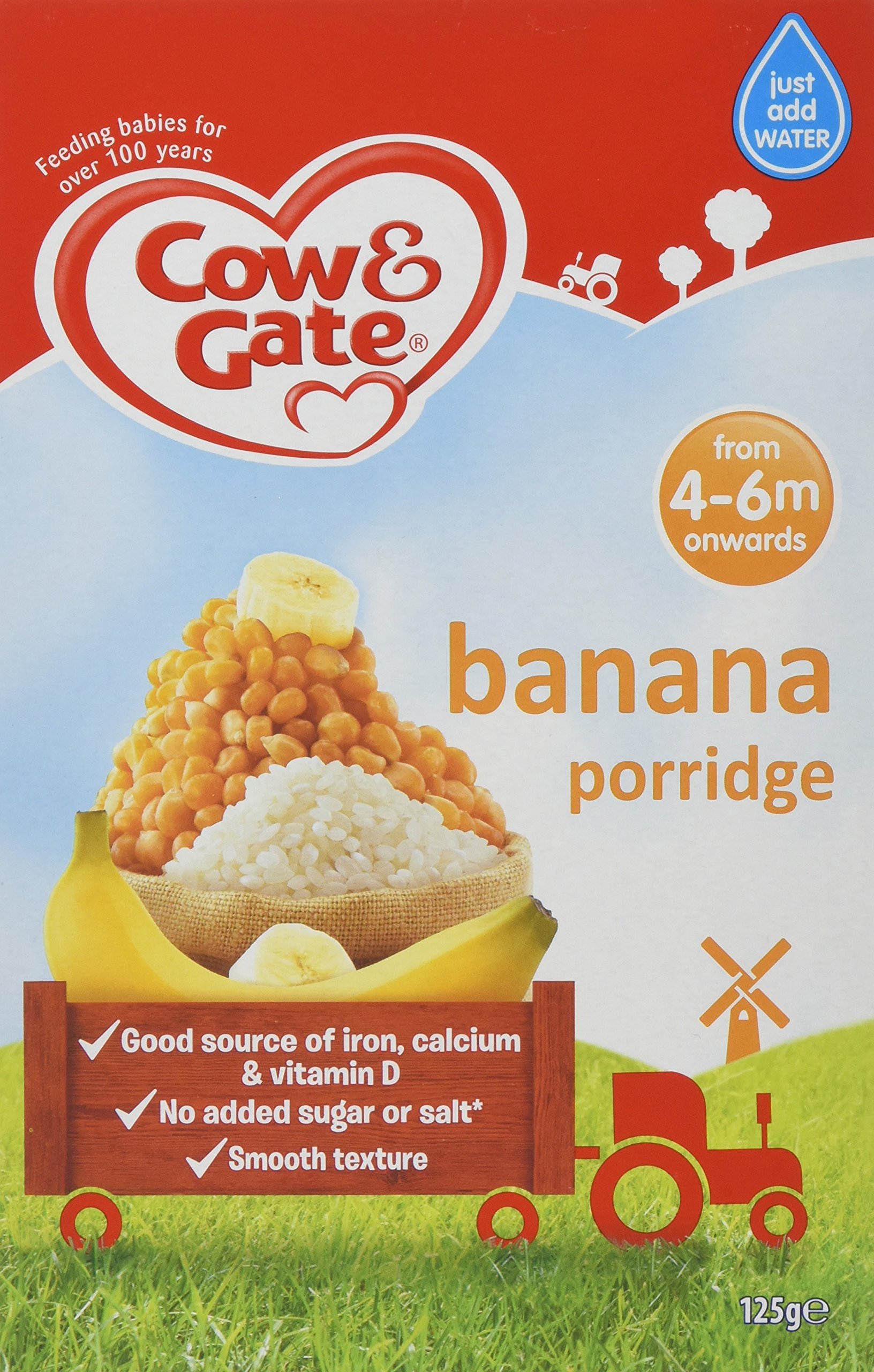 cow and gate banana and strawberry porridge