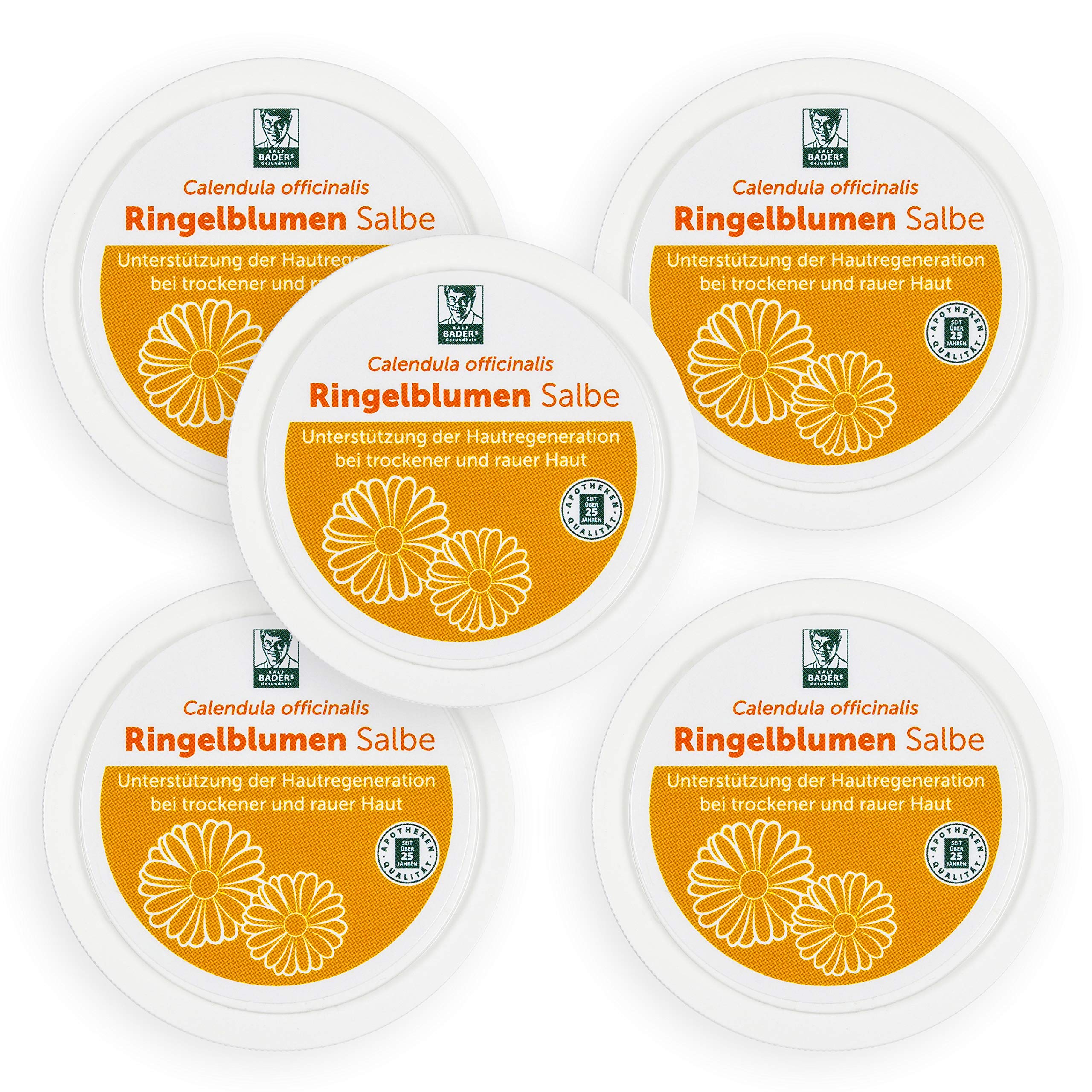 Bader Marigolds Ointment from The Pharmacy, Calendula officinalis with Valuable Plant extracts 5 x 18 ml