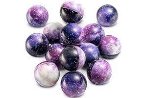Galaxy Stress Balls for Kids - Pack of 50 Bulk - Squeeze Anxiety Fidget Sensory Balls for Children with Outer Space Theme, Gr
