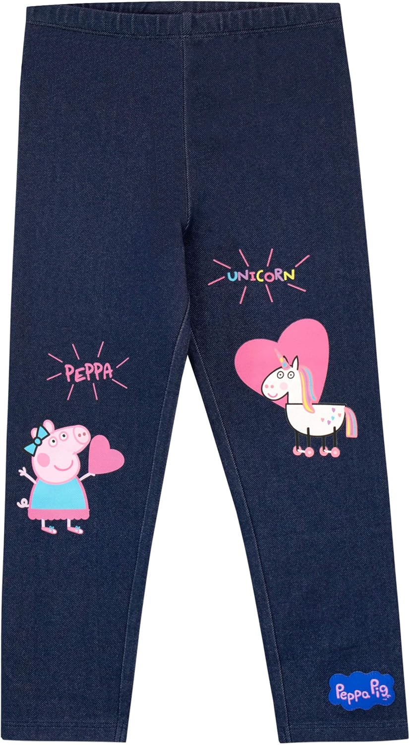 Peppa Pig Girls' Unicorns Hoody and Leggings Set: Clothing