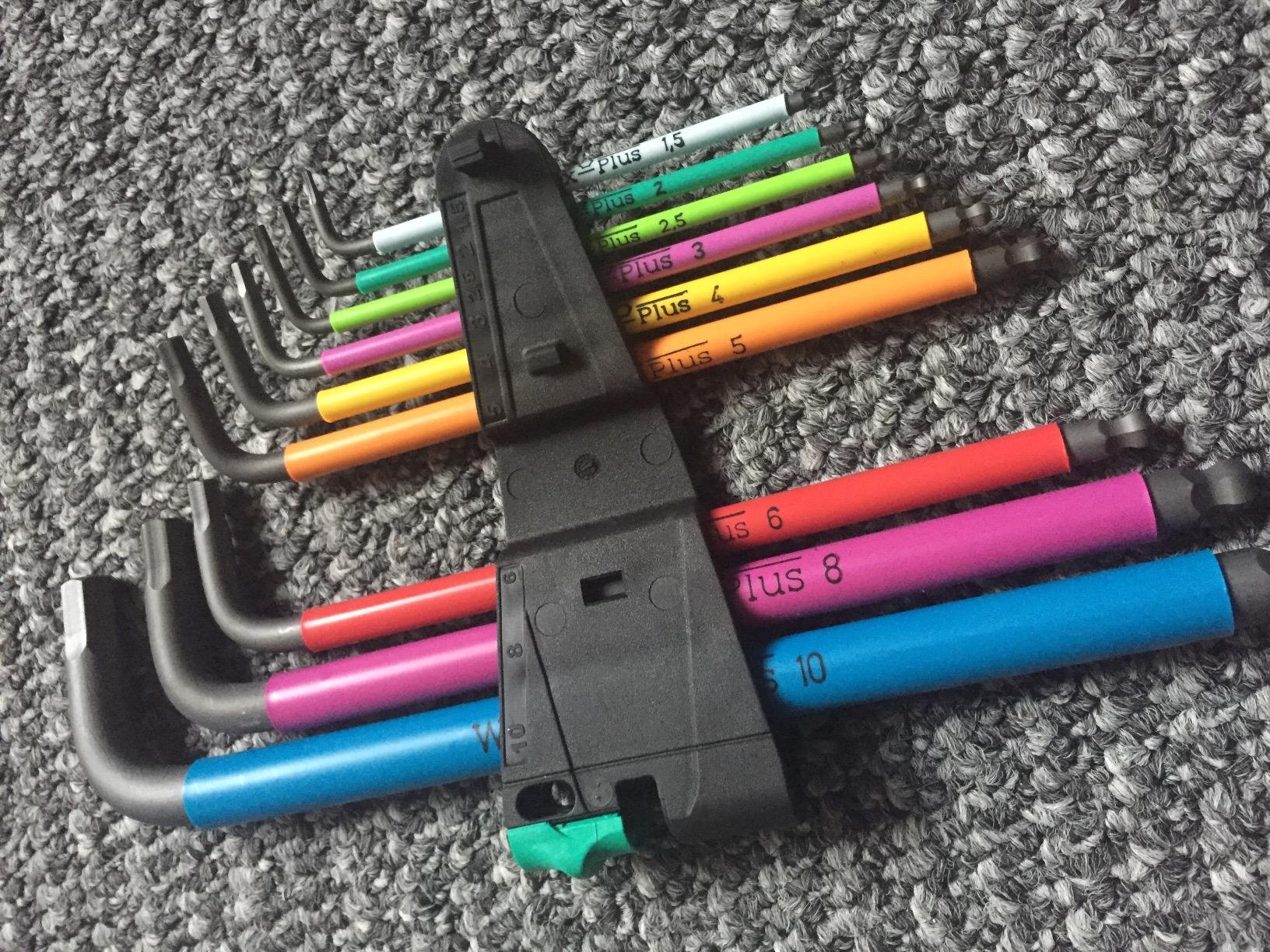 Wera Tools 05073593001 950 SPKL/9 SM N SB Long ARM HEX Key Set, One Size, Multi photo review