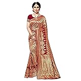 Sidhidata Women's Jacquard Silk Saree with Blouse