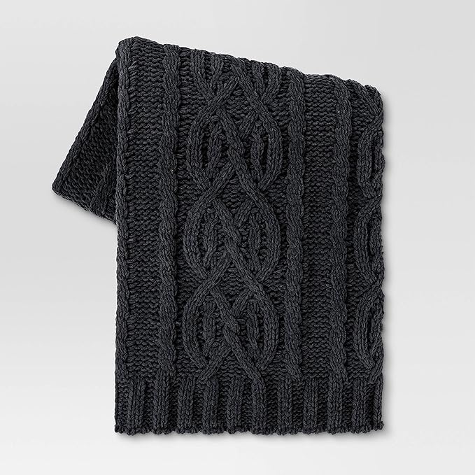 threshold cable knit blanket