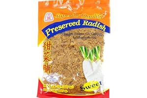 JACK HUA COMPANY CHOPPED or MINCED SWEET Preserved Radish/Turnip (8 Ounces) Product of Thailand