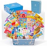 Sakura Box Japanese Snacks &amp; Candy 50 Piece Dagashi Gift Box Set