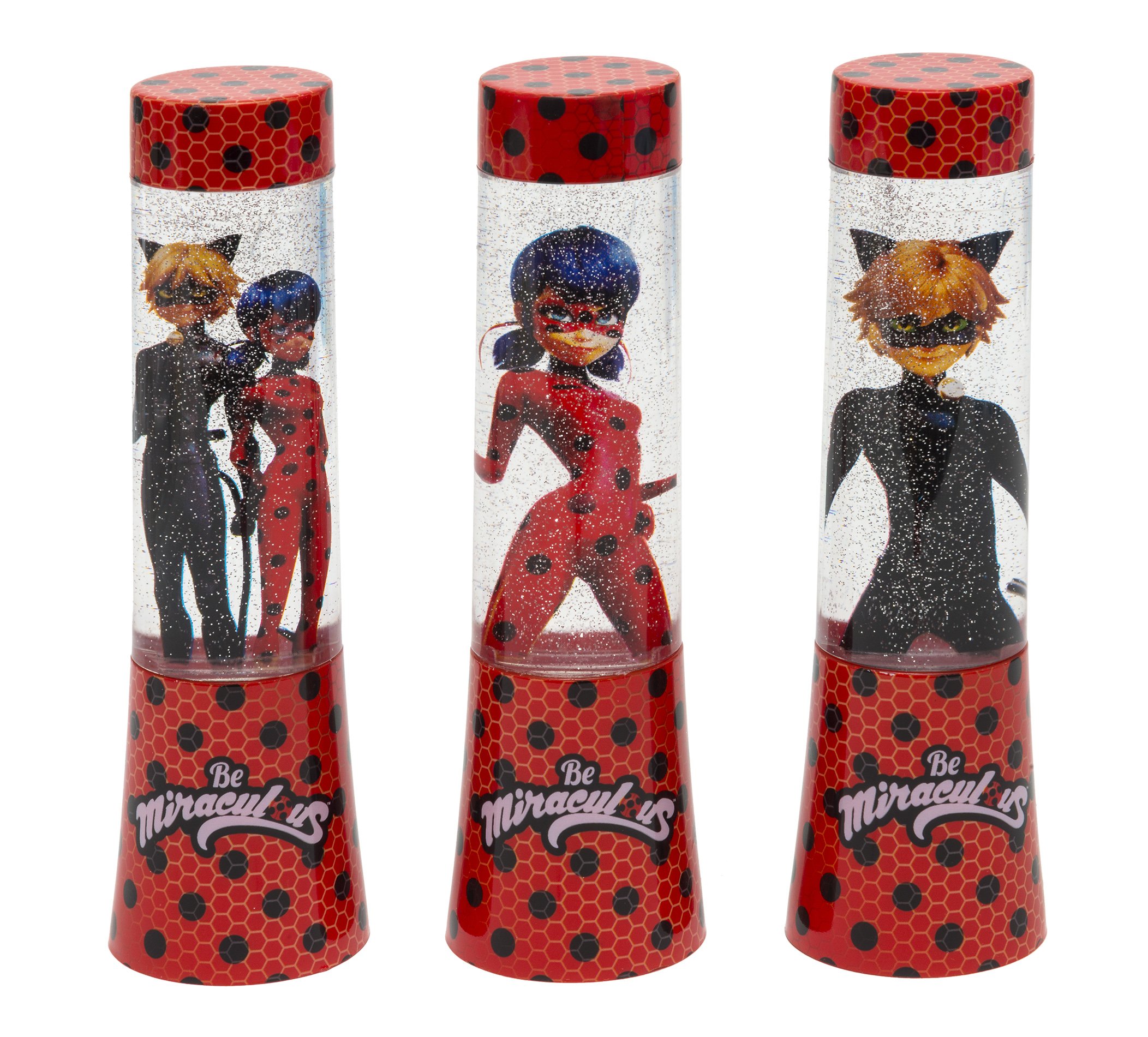 Joytoy Miraculous 65973_12 LED Glitter Lamps 4.5 x 4.5 x 15 cm in Tube Packaging Battery Operated