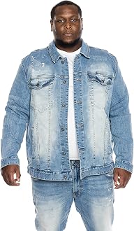 SMOKE RISE MENS FASHION DENIM JACKET (S 