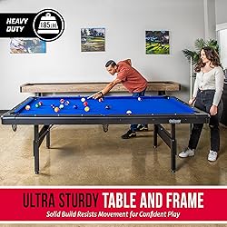 GoSports Full Size 8 ft x 4.2 ft Billiards Game