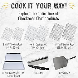 Checkered Chef Cooling Rack for Cooking and Baking