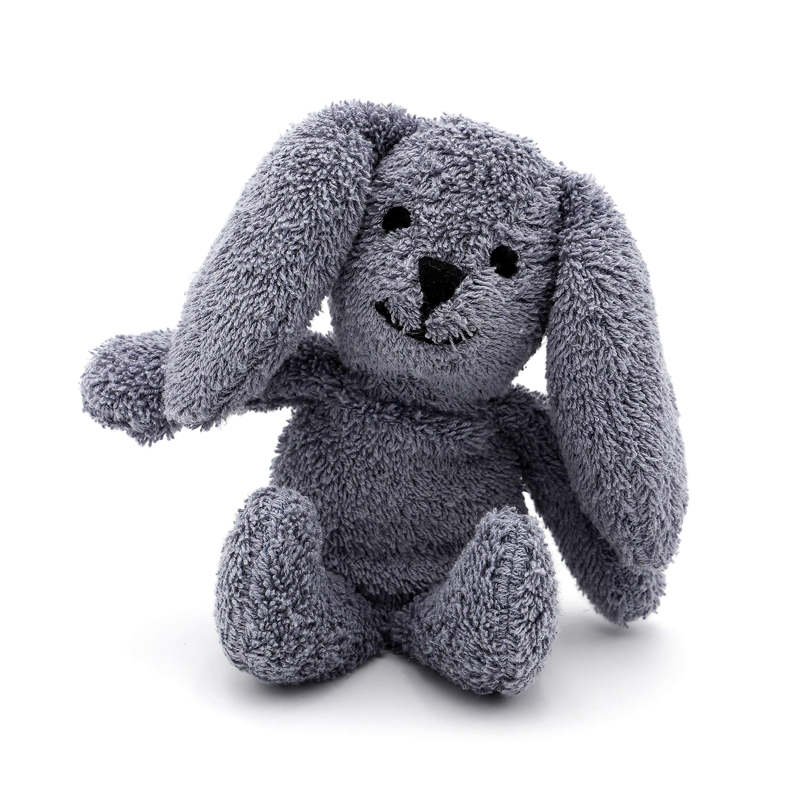 Thermal-Aid Zoo Mini — (Baxter The Bunny) — Mold-Resistant, Washable Hot & Cold Pack for Kids — Heating and Cooling Pad with Natural Corn Filling — Reusable Plush Toy