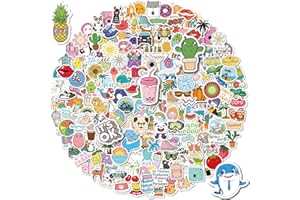 200 PCS Cute Stickers Pack, Vinyl Waterproof Decorative Stickers for Water Bottles, Skateboards, Phones, Luggage, Laptops, Fu
