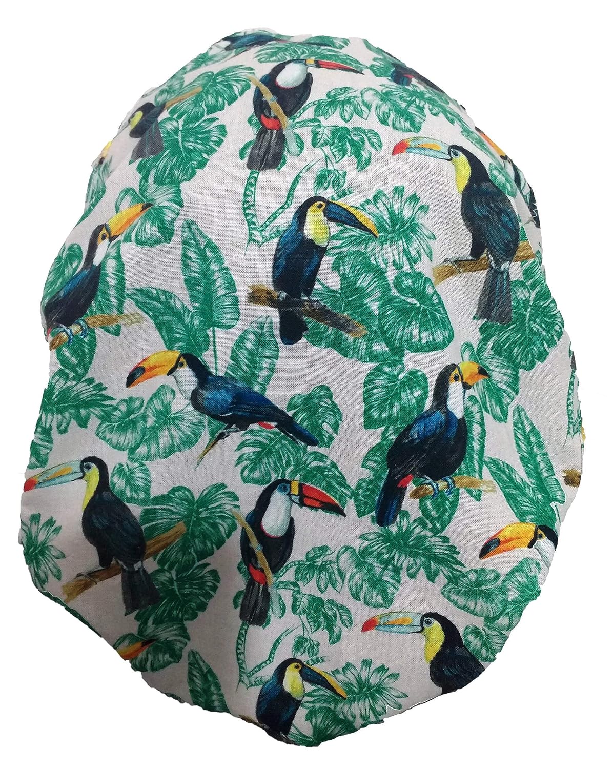 Scrub Hat Theatre Cap Toucans For Long Hair With Sweatband Y