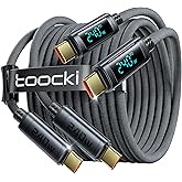 toocki USB C Cable [2Pack,6.6ft] 240W Fast Charging Cord with LED Display Compatible with iPhone 17 16 15 Pro Plus Pro Max Air, iPad Pro, Samsung Galaxy S25 S24, Switch, MacBook Air, Pixel