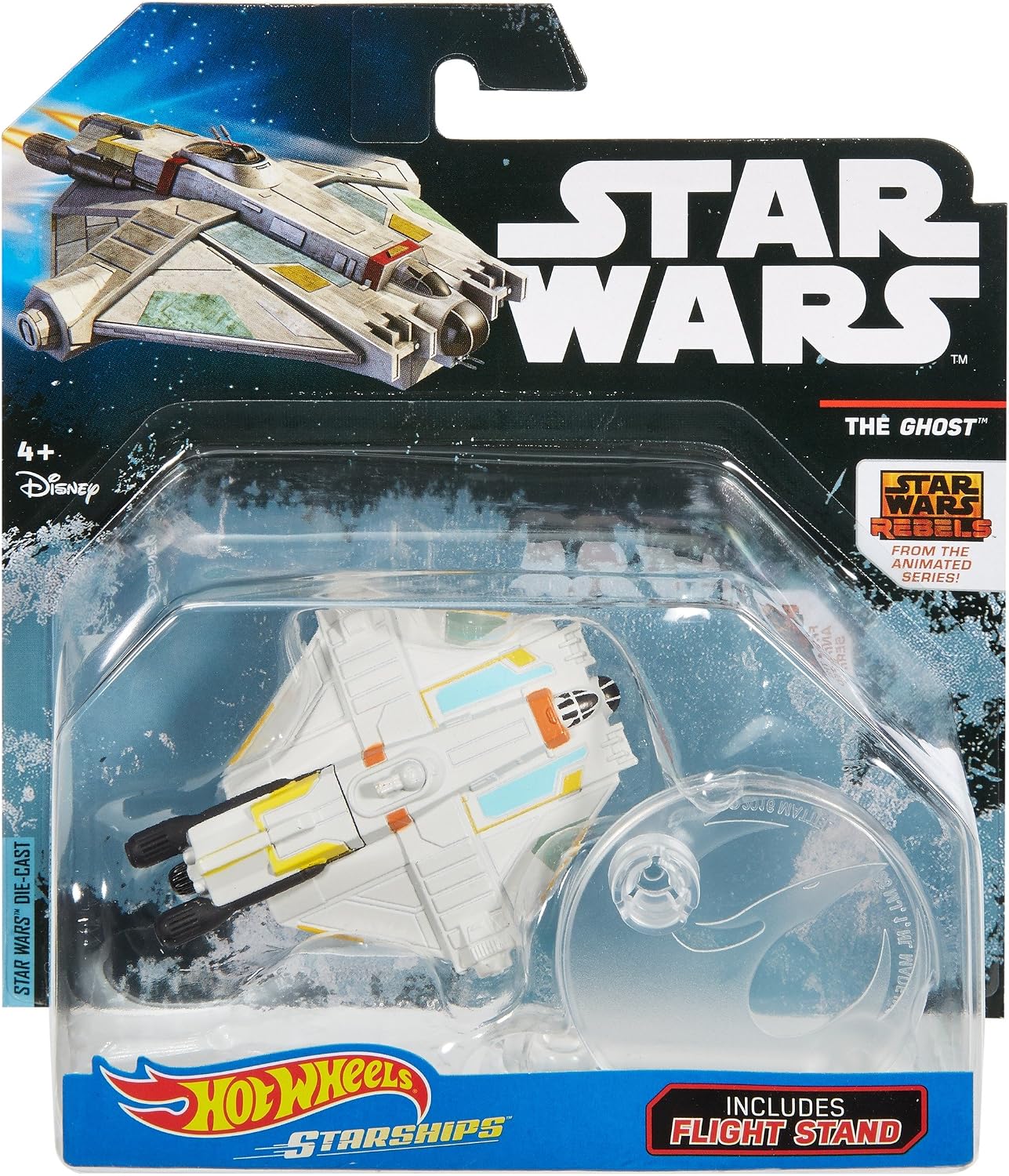 Hot Wheels Star Wars Rogue One Starship Vehicle, Ghost (Rebels) - Image 5