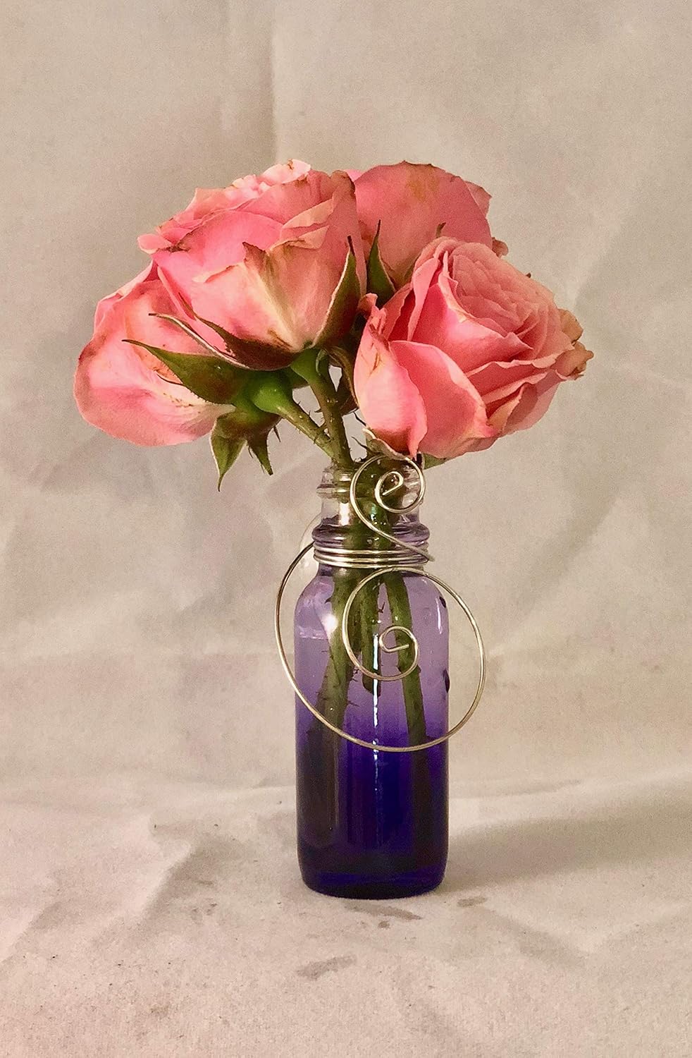 Faded Purple Suction Cup Vase Handmade