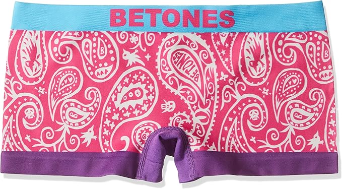 Amazon Co Jp Betones ビトーンズ レディース ボクサーパンツ Paidley 遊びゴコロとpopなデザインと最高の履き心地 ローライズ アンダーウェア ショーツ 女性 ペア インナー 女性下着 ギフト 下着 誕生日 プレゼント ペイズリー レディース 服 ファッション小物