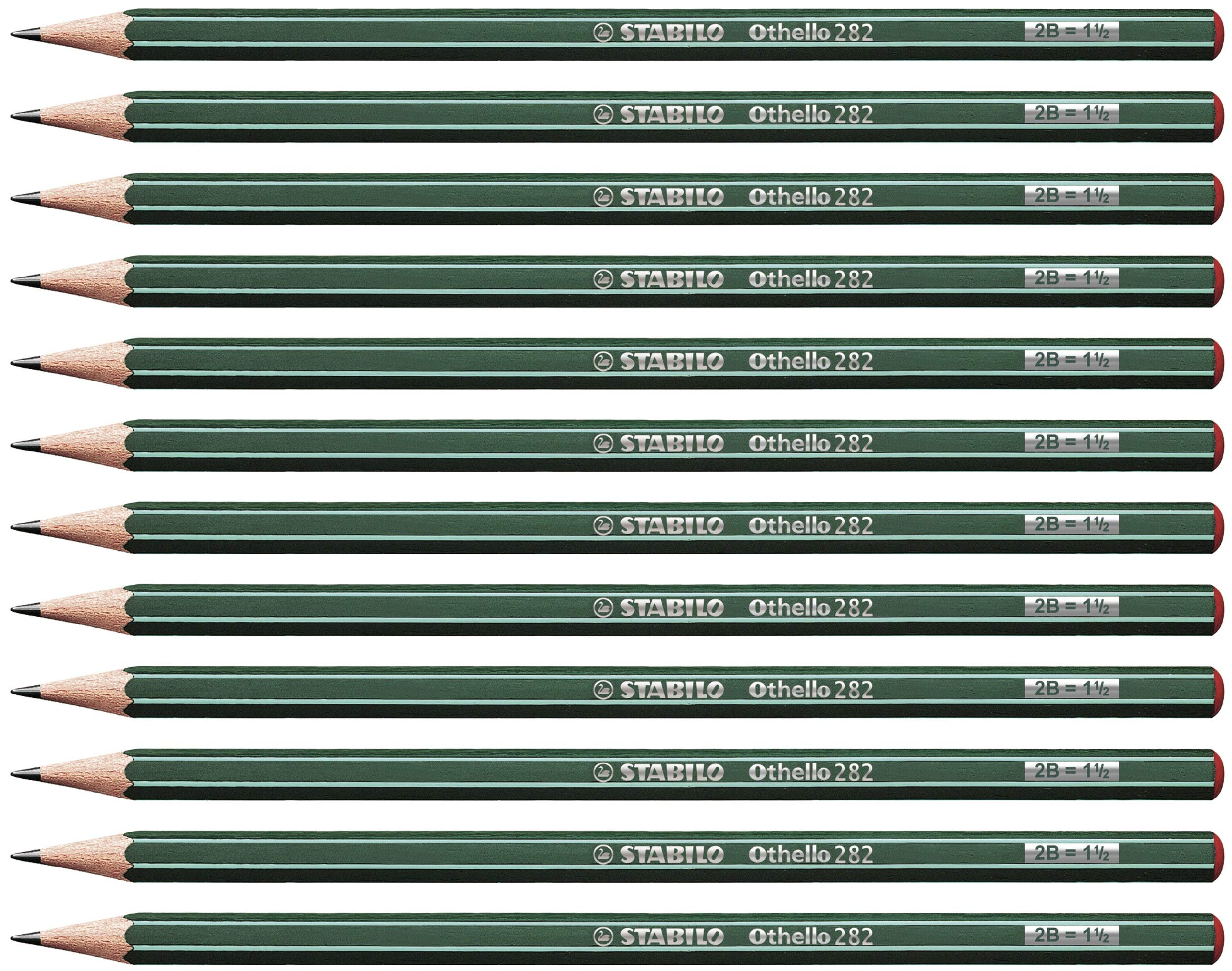 STABILO Othello - Graphite Pencil - Pack of 12 - Degree B