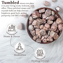 Crocon 1LB Rosetta Jasper Tumbled Stones and