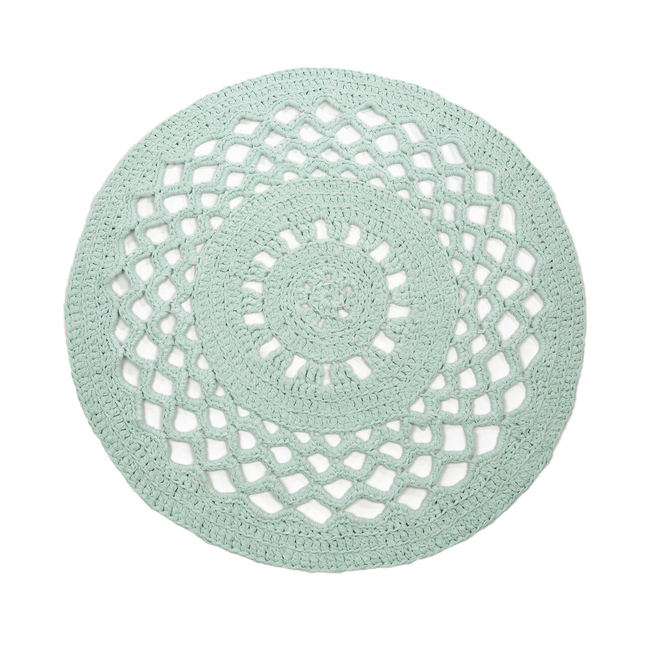 Hoooked RibbonXL Early Dew 0.8 Cotton Round Rug Crochet Kit