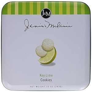 J&M Foods Key Lime Cookies, 10 Ounce Tin