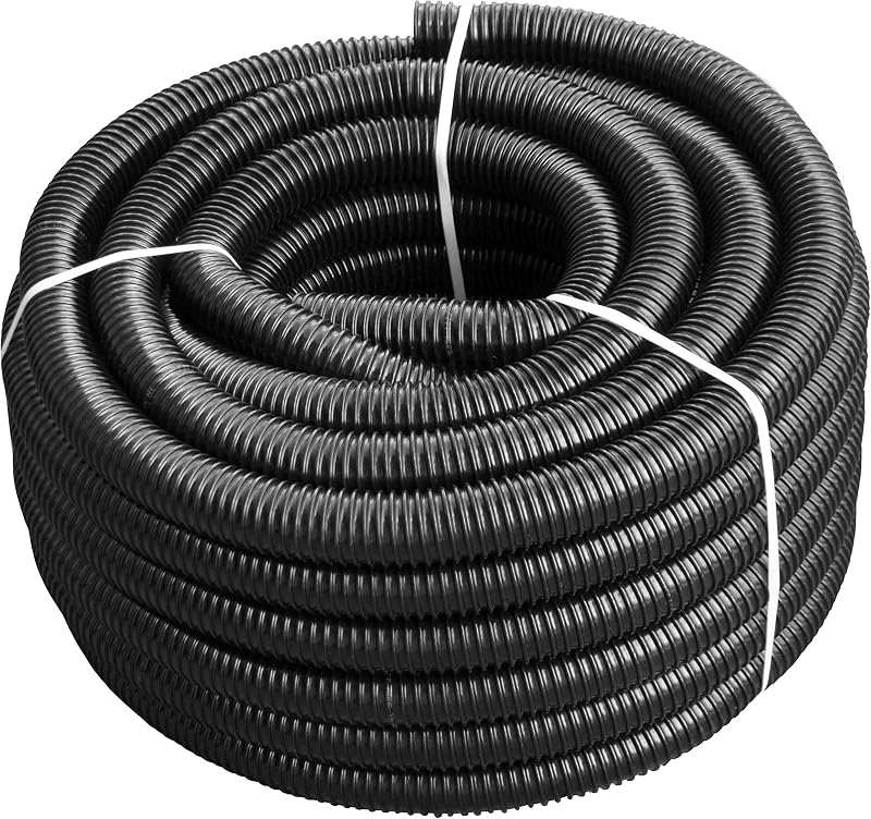 E-BEST-OFFER 25mm Pond Hose 5m Reinforced Flexible Tubing for Pumps Filters