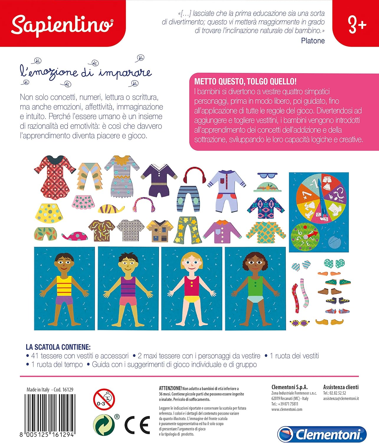 Clementoni 16129 - Sapientino - I Become the Quello Educational Game, Multi-Colour, Multicoloured, 3 Anni - Image 4