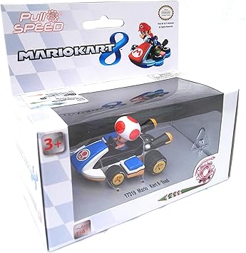 Caja Coche Pull Speed Mario Kart 8 Nintendo Toad: Amazon.es: Juguetes y juegos