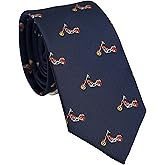 ZENXUS Theme Ties for Men, Sports, Animals, Holidays, Unique Designed and Woven Patterns