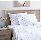 Stone Cottage - Twin Sheets, Cotton Percale Bedding Set, Crisp & Cool Ideal Bedding Set (Green Sketchy Ditsy, Twin)