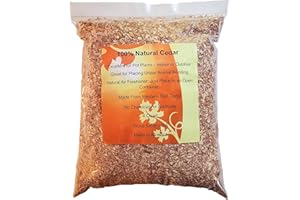 WOOD SMITH USA 100% Natural Cedar Chips | Mulch | Great for Outdoors or Indoor Potted Plants | Dog Bedding | Pleasant Earthy Smell 4 Quarts