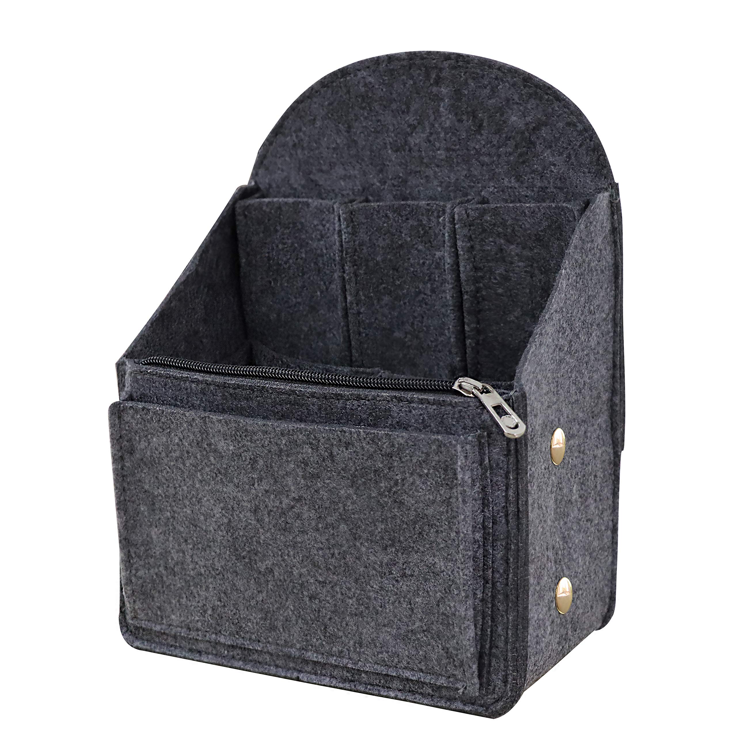 Soyizom Felt Backpack Organiser Insert for Backpack Rucksack Organiser Universal Bag in Bag Men or Women Shoulder Tote Bags Organiser Handbag Shoulder Bag Organisers,Grey-S