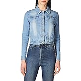 dollhouse Women's Basic Slim Fit Denim Jacket