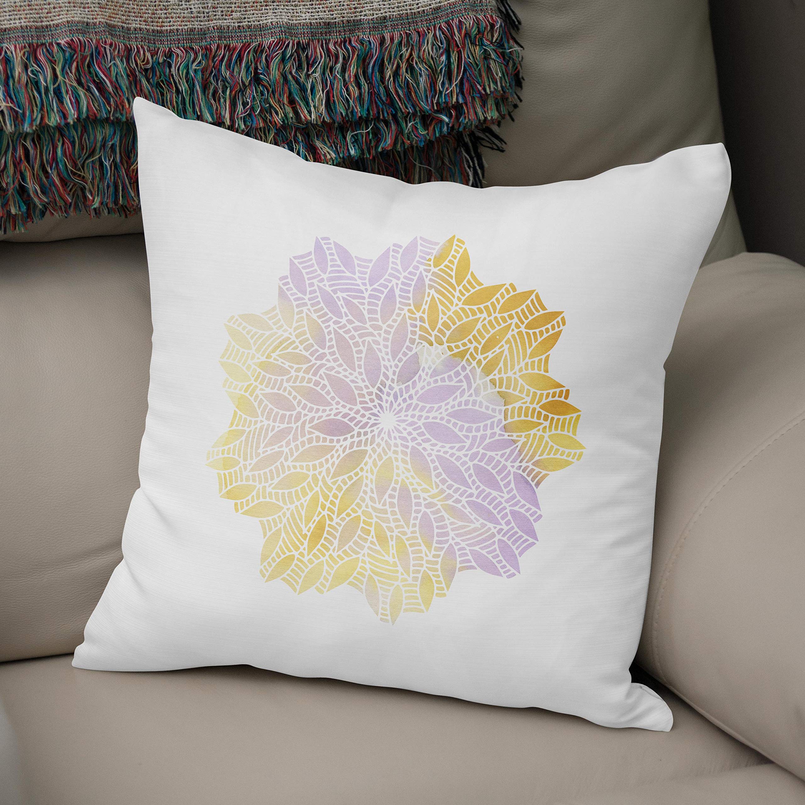 Bonamaison, Decorative Cushion Cover - 50% Cotton 50% Polyester - 43x43cm - Designed and Manufactured in Turkey