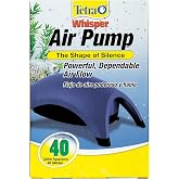 Tetra Whisper Air Pump for Aquariums Up to 40 Gallons, Non-UL | Suspended Motor For Quiet Operation, Provides Oxygen &amp; Water Movement In Fish Tank, For Freshwater Or Marine Fish