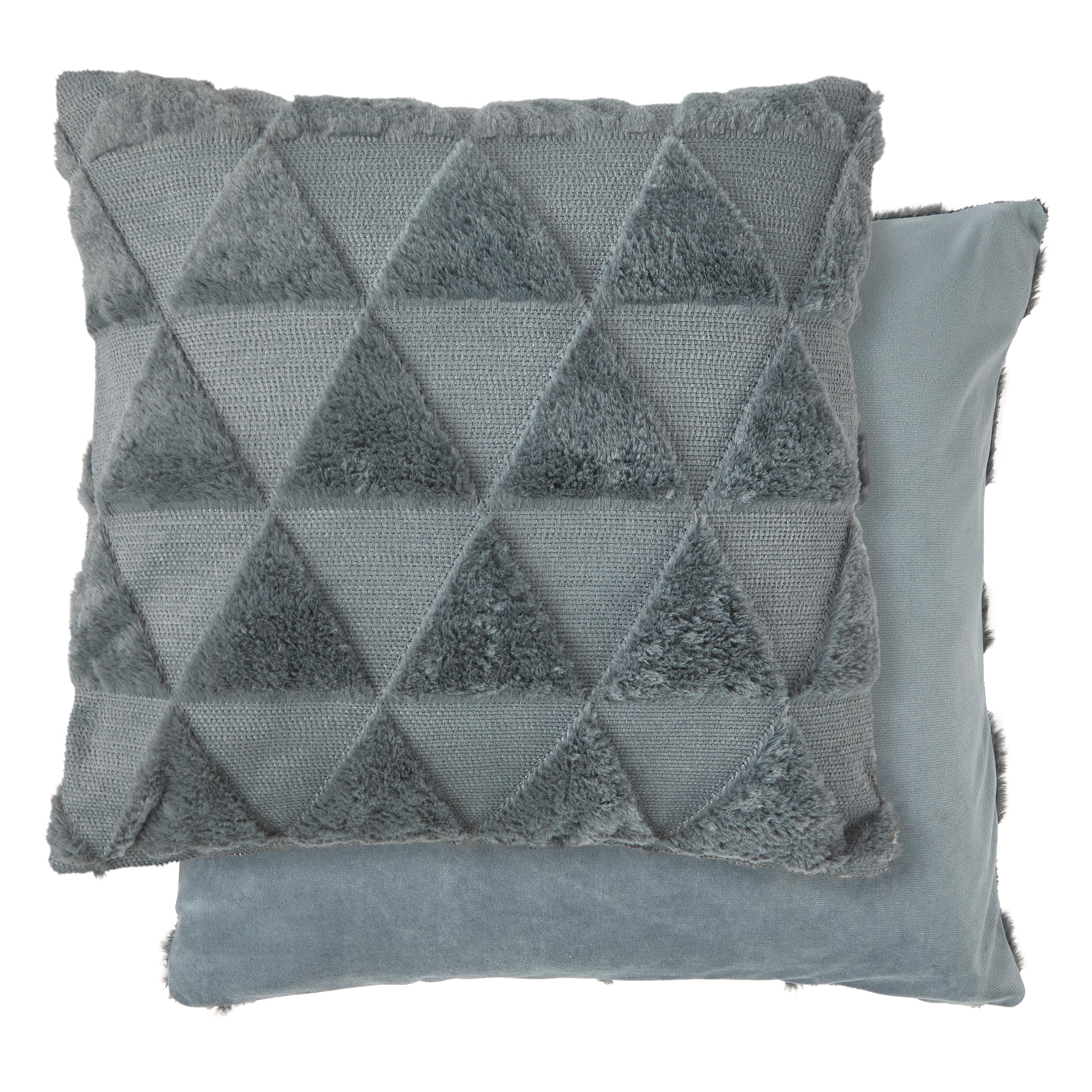 Emma Barclay Nyla Soft Touch Geometric Tufted Cushion Cover (Charcoal grey)