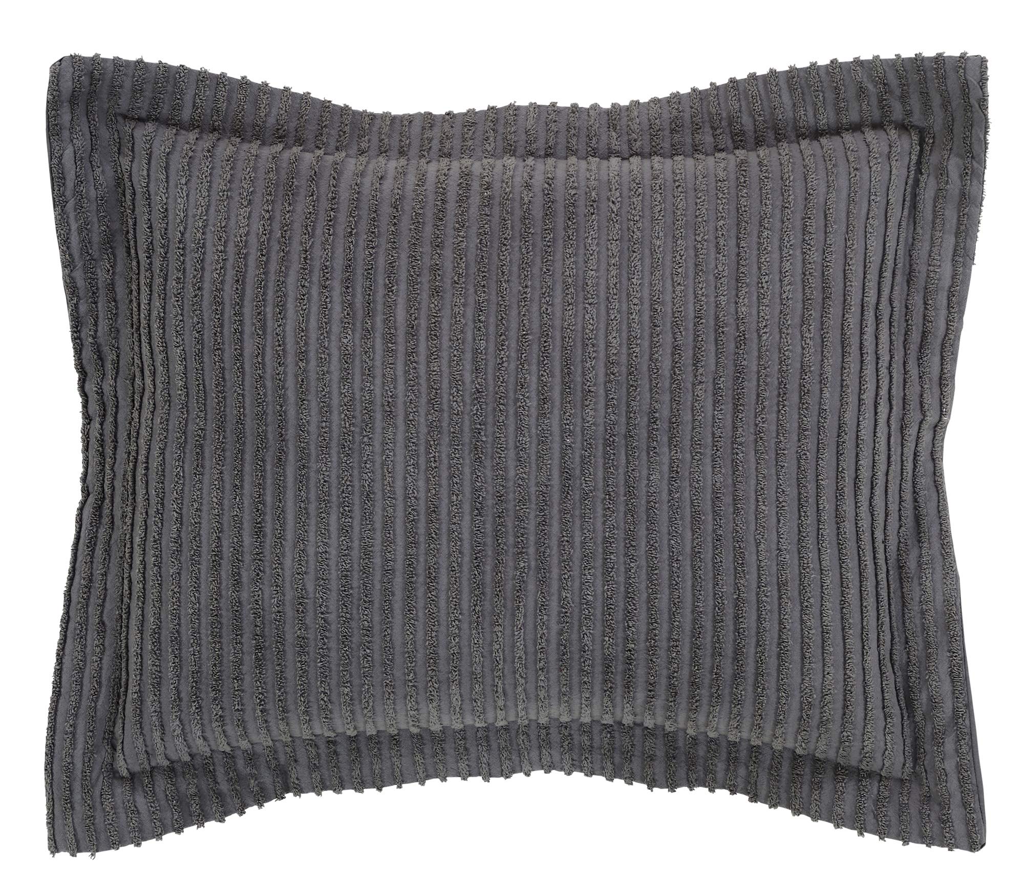 Better Trends 100% Cotton Tufted Unique Luxurious Machine Washable Tumble Dry, Gray, 27" x 21" (Pack of 1)