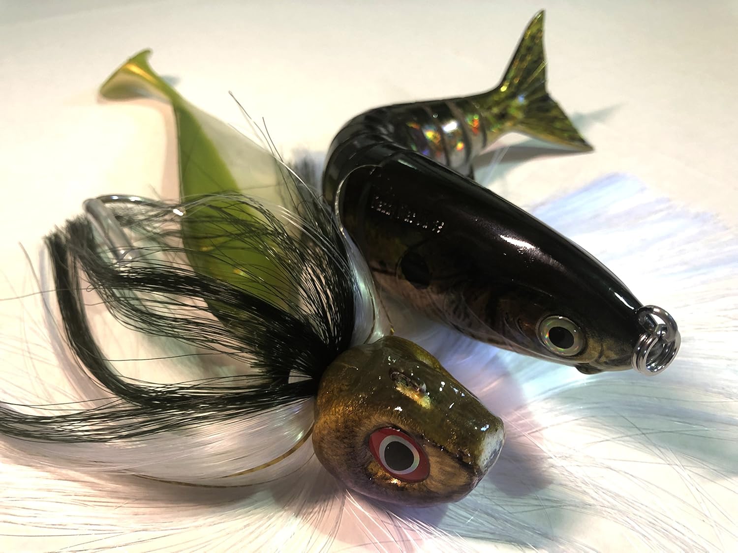 S & S Bucktails Striper Killer Rattling Mojo Rig 8 oz Rattling Mojo & 6 oz Daddy