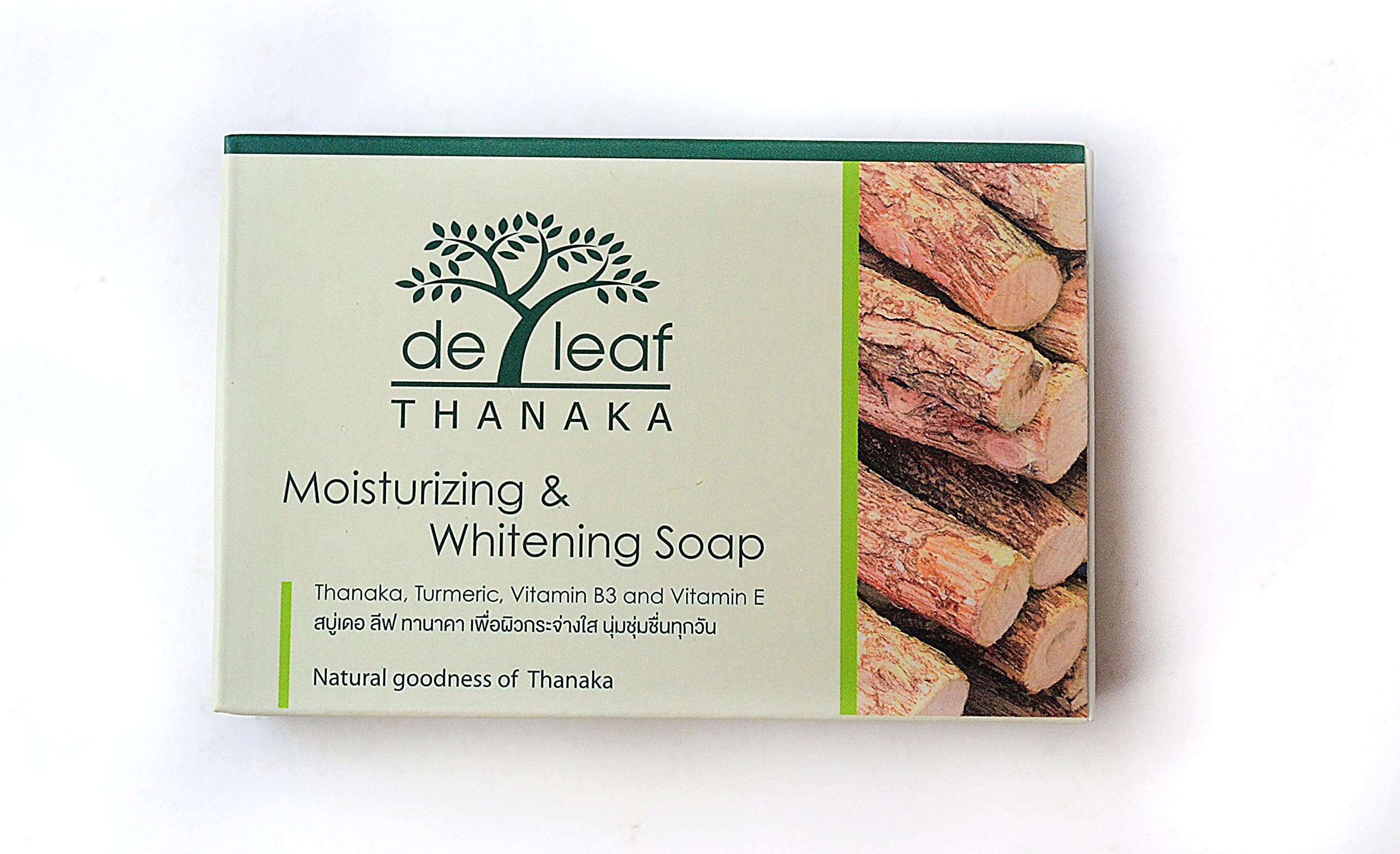 De Leaf Thanaka Moisturizing & Whitening Herbal Soap 100g