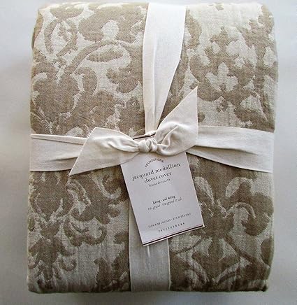 Amazon Com Pottery Barn Jacquard Medallion Duvet Cover King