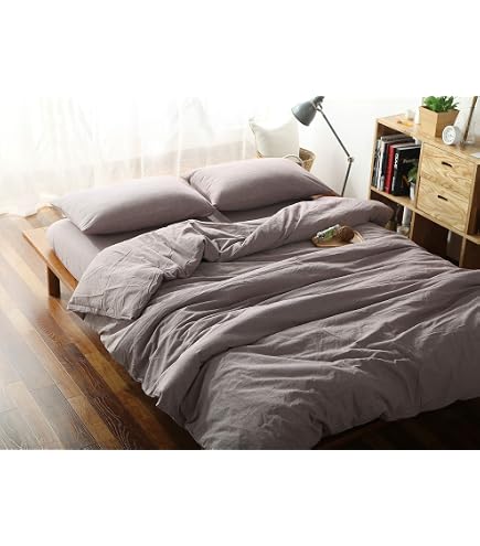 YnM Cooling Duvet Cover For Weighted Blankets - 48x72 Inches, White, With 16 Ties, Zipper Closure, Machine Washable - View #3
